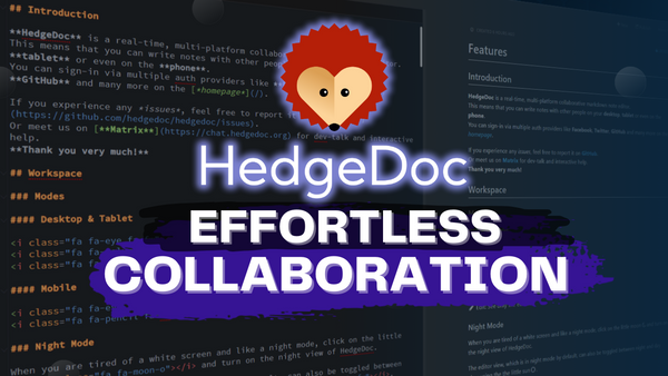 Effortless Collaboration: Deploying HedgeDoc with Docker